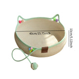 Maxbell Cotton Rope Woven Cat Bed Basket Kitten Scratching Resistant Cute Lounge Bed M