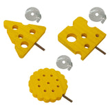 Maxbell Bird Perch Stand Toy Decorative Cage Accessories for Conure Cockatoo Budgies Triangle