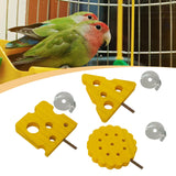 Maxbell Bird Perch Stand Toy Decorative Cage Accessories for Conure Cockatoo Budgies Triangle