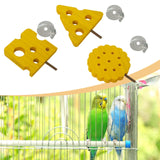 Maxbell Bird Perch Stand Toy Decorative Cage Accessories for Conure Cockatoo Budgies Triangle