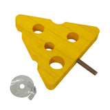 Maxbell Bird Perch Stand Toy Decorative Cage Accessories for Conure Cockatoo Budgies Triangle