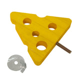 Maxbell Bird Perch Stand Toy Decorative Cage Accessories for Conure Cockatoo Budgies Triangle