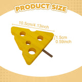 Maxbell Bird Perch Stand Toy Decorative Cage Accessories for Conure Cockatoo Budgies Triangle