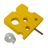 Maxbell Bird Perch Stand Toy Decorative Cage Accessories for Conure Cockatoo Budgies Rectangle