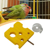 Maxbell Bird Perch Stand Toy Decorative Cage Accessories for Conure Cockatoo Budgies Rectangle