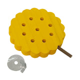 Maxbell Bird Perch Stand Toy Decorative Cage Accessories for Conure Cockatoo Budgies Round