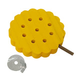 Maxbell Bird Perch Stand Toy Decorative Cage Accessories for Conure Cockatoo Budgies Round