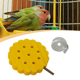 Maxbell Bird Perch Stand Toy Decorative Cage Accessories for Conure Cockatoo Budgies Round