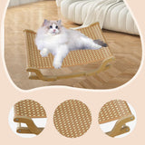 Maxbell Cat Scratcher Lounge Bed Sofa Bed Grinding Claw Rest Wooden Scratching Board Cooling Mat
