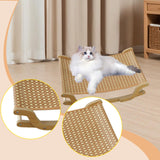 Maxbell Cat Scratcher Lounge Bed Sofa Bed Grinding Claw Rest Wooden Scratching Board Cooling Mat