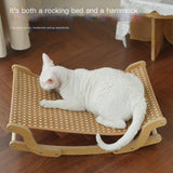 Maxbell Cat Scratcher Lounge Bed Sofa Bed Grinding Claw Rest Wooden Scratching Board Cooling Mat