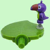 Maxbell Bird Playground Tray Swing Bird Exercise Perch for Conure Decoration Canarie Light Green