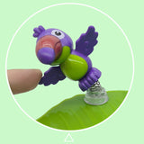 Maxbell Bird Playground Tray Swing Bird Exercise Perch for Conure Decoration Canarie Light Green