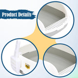 Maxbell Cat Litter Box Sand Box High Sided Splashproof Semi Enclosed Cat Litter Tray Gray