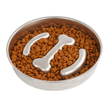 Maxbell Slow Feeder Cat Bowl Interactive Cat Toy Food Container for Puppy Cats Kitty bone