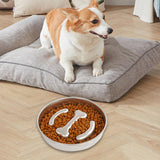 Maxbell Slow Feeder Cat Bowl Interactive Cat Toy Food Container for Puppy Cats Kitty bone