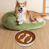 Maxbell Slow Feeder Cat Bowl Interactive Cat Toy Food Container for Puppy Cats Kitty bone