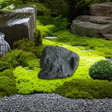 Maxbell Artificial Faux Landscape Rock Realistic Highly Simulation Garden Decoration dark gray 19x11x14cm
