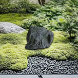 Maxbell Artificial Faux Landscape Rock Realistic Highly Simulation Garden Decoration dark gray 19x11x14cm