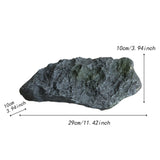 Maxbell Artificial Faux Landscape Rock Realistic Highly Simulation Garden Decoration dark gray 29x10x10cm