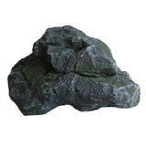 Maxbell Artificial Faux Landscape Rock Realistic Highly Simulation Garden Decoration dark gray 28x17x13cm