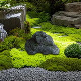 Maxbell Artificial Faux Landscape Rock Realistic Highly Simulation Garden Decoration dark gray 28x17x13cm