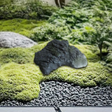 Maxbell Artificial Faux Landscape Rock Realistic Highly Simulation Garden Decoration dark gray 19x10x14cm