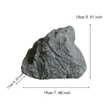 Maxbell Artificial Faux Landscape Rock Realistic Highly Simulation Garden Decoration gray 19x11x14cm