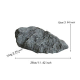 Maxbell Artificial Faux Landscape Rock Realistic Highly Simulation Garden Decoration gray 29x10x10cm