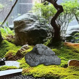 Maxbell Artificial Faux Landscape Rock Realistic Highly Simulation Garden Decoration gray 28x17x13cm