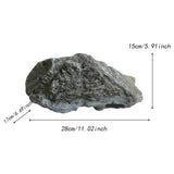 Maxbell Artificial Faux Landscape Rock Realistic Highly Simulation Garden Decoration gray 28x17x15cm