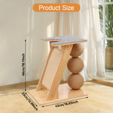 Maxbell Cat Scratcher Toy with Balls Pet Resting Biting Exercise Kitty Cat Furniture