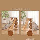 Maxbell Cat Scratcher Toy with Balls Pet Resting Biting Exercise Kitty Cat Furniture