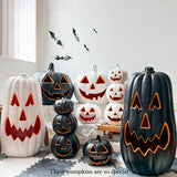 Maxbell Halloween Pumpkin Light Decoration Ornament for Bar Party Supplies Courtyard Black