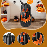 Maxbell Halloween Pumpkin Light Decoration Ornament for Bar Party Supplies Courtyard Black