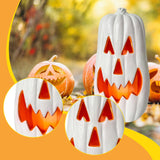 Maxbell Halloween Pumpkin Light Decoration Ornament for Bar Party Supplies Courtyard White