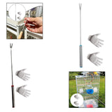 Maxbell Bird Cage Poop Remover Kit Multifunctional 9.2inch Long with Cleaning Gloves Straight Hook