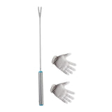 Maxbell Bird Cage Poop Remover Kit Multifunctional 9.2inch Long with Cleaning Gloves Straight Hook