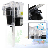 Maxbell Aquarium Filter USB Hanging Silent Efficient Compact Small Filtration System 8x6.5x10cm