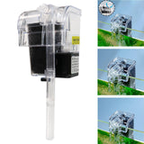 Maxbell Aquarium Filter USB Hanging Silent Efficient Compact Small Filtration System 8x6.5x10cm