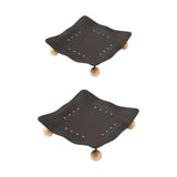 Maxbell Elevated Pet Bed Four Seasons Waterproof for Kitty Puppy Portable Cat Kennel 57.5x57.5x7.5cm