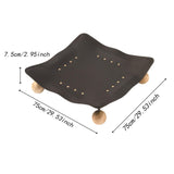 Maxbell Elevated Pet Bed Four Seasons Waterproof for Kitty Puppy Portable Cat Kennel 75x75x7.5cm
