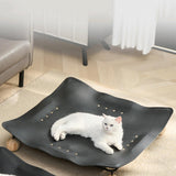 Maxbell Elevated Pet Bed Four Seasons Waterproof for Kitty Puppy Portable Cat Kennel 75x75x7.5cm