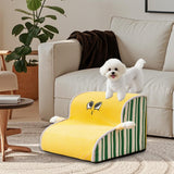 Maxbell Dog Stair with Removable Washable Cover Anti Slip Bottom Dog Climbing Ladder 2 Step
