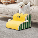 Maxbell Dog Stair with Removable Washable Cover Anti Slip Bottom Dog Climbing Ladder 2 Step