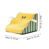 Maxbell Dog Stair with Removable Washable Cover Anti Slip Bottom Dog Climbing Ladder 3 Step S