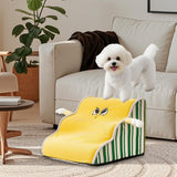 Maxbell Dog Stair with Removable Washable Cover Anti Slip Bottom Dog Climbing Ladder 3 Step S