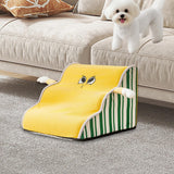 Maxbell Dog Stair with Removable Washable Cover Anti Slip Bottom Dog Climbing Ladder 3 Step S