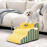 Maxbell Dog Stair with Removable Washable Cover Anti Slip Bottom Dog Climbing Ladder 3 Step L