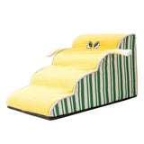 Maxbell Dog Stair with Removable Washable Cover Anti Slip Bottom Dog Climbing Ladder 4 Step
